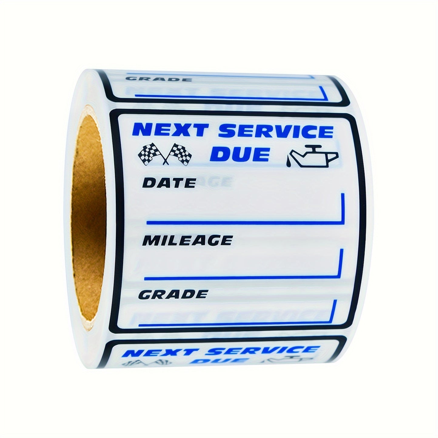 250pcs Transparent Oil Change Reminder Service Sticker Label for Car Maintenance Expiry Reminder