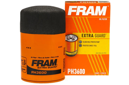 Extra Guard Oil Filter, PH3600, 10K Miles, Replacement Oil Filter Fits Select Vehicles