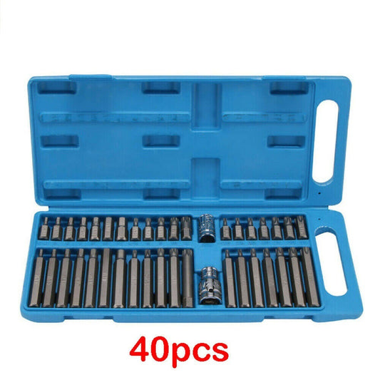 Set Of 40 Sets Of Hexagonal Bit Head Auto Repair Tools Star Spline Screwdriver Set