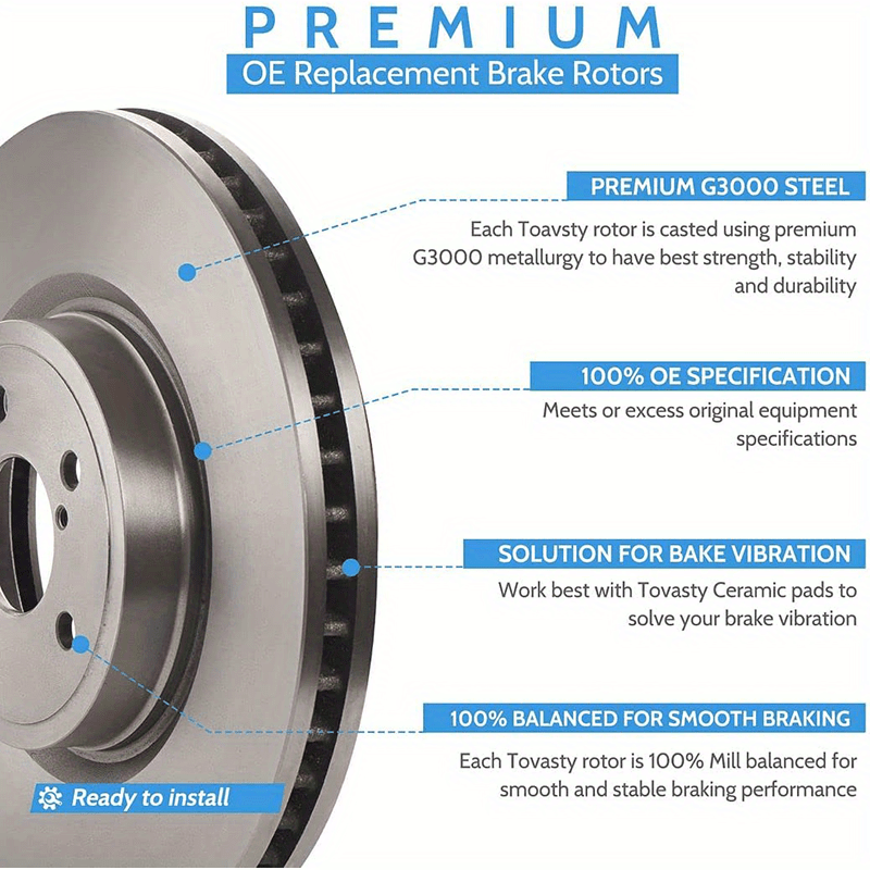 296mm Front & Rear Rotors + Brake Pads for Chevy Cobalt Malibu Pontiac G6 Saturn