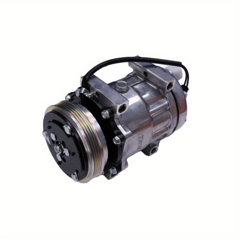 87519620 A/C Compressor Compatible for Ford New Holland T4020 T4030 T4040 T4050 T4060F T5040 T5050 T5060 T5070 TD5010