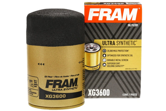 Ultra Synthetic Oil Filter, XG3600, 20K Mile Replacement Engine Oil Filter