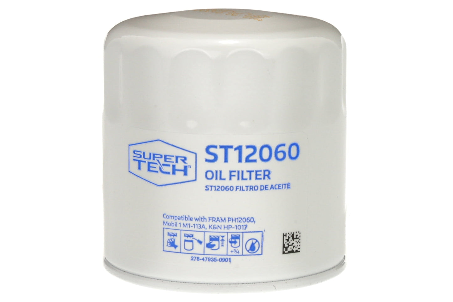 Supertech ST12060, 10K Mile Replacement Oil Filter for Buick, Cadillac, Chevrolet, and GMC