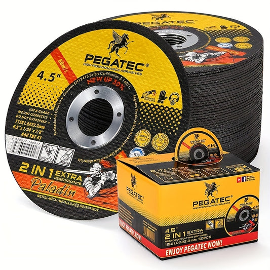 10/25/50pcs Ultra-Thin Cutting Disc Wheels - Superior Metal Cutting Performance with 4.5-Inch Diameter and Long-Lasting Durability - Ideal for Heavy-Duty Metalworking Applications