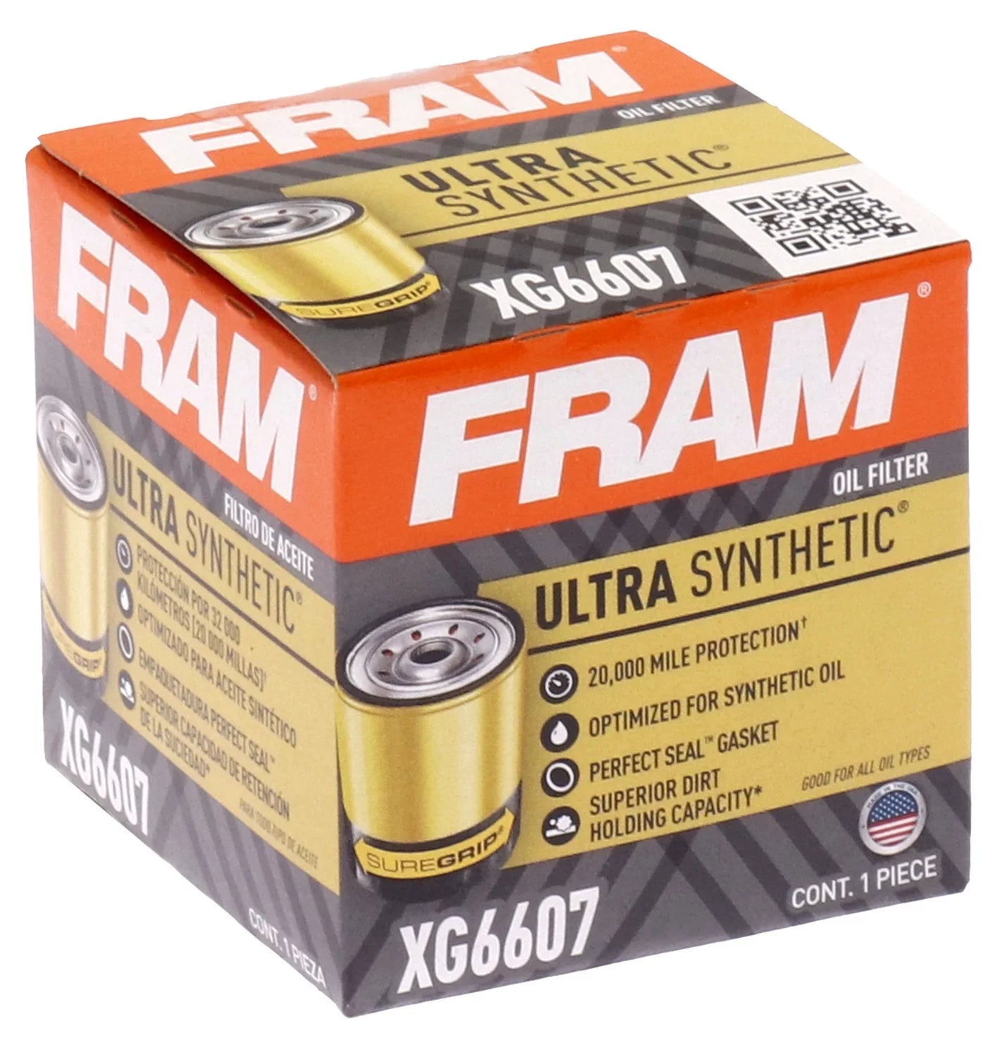 Ultra Synthetic Oil Filter, XG6607, 20K Mile Replacement Engine Oil Filter