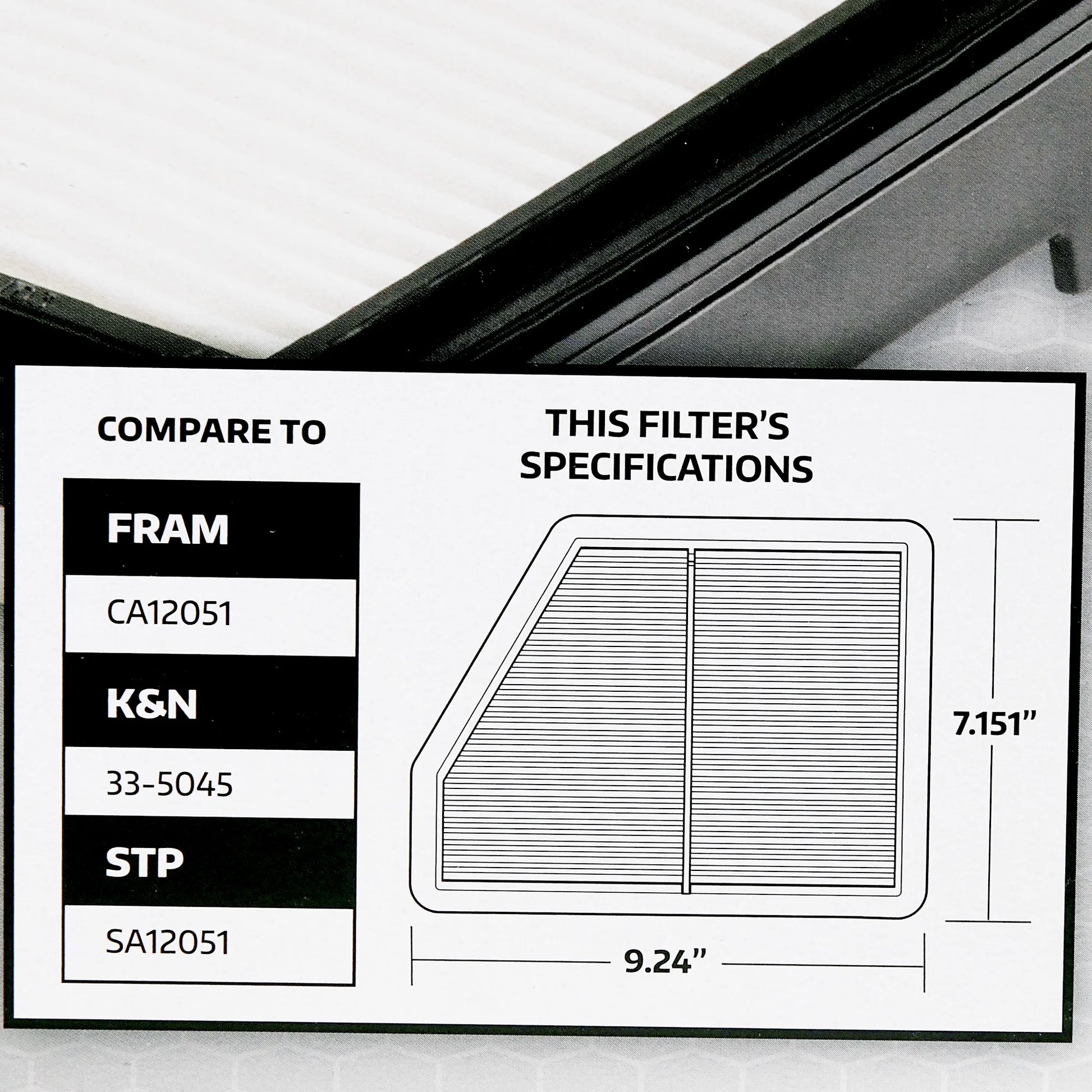 1840 Engine Air Filter, Replacement Filter for Honda Fits Select: 2016-2023 HONDA CIVIC, 2023 HONDA HR-V