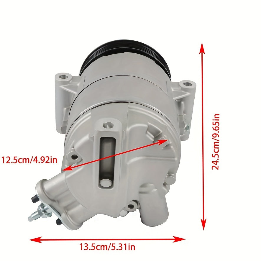 AC Compressor for 2010-2011 Chevy GMC Terrain 2.4L Engine - Direct Replacement, High-Quality, OEM-Standard Performance, Easy Installation