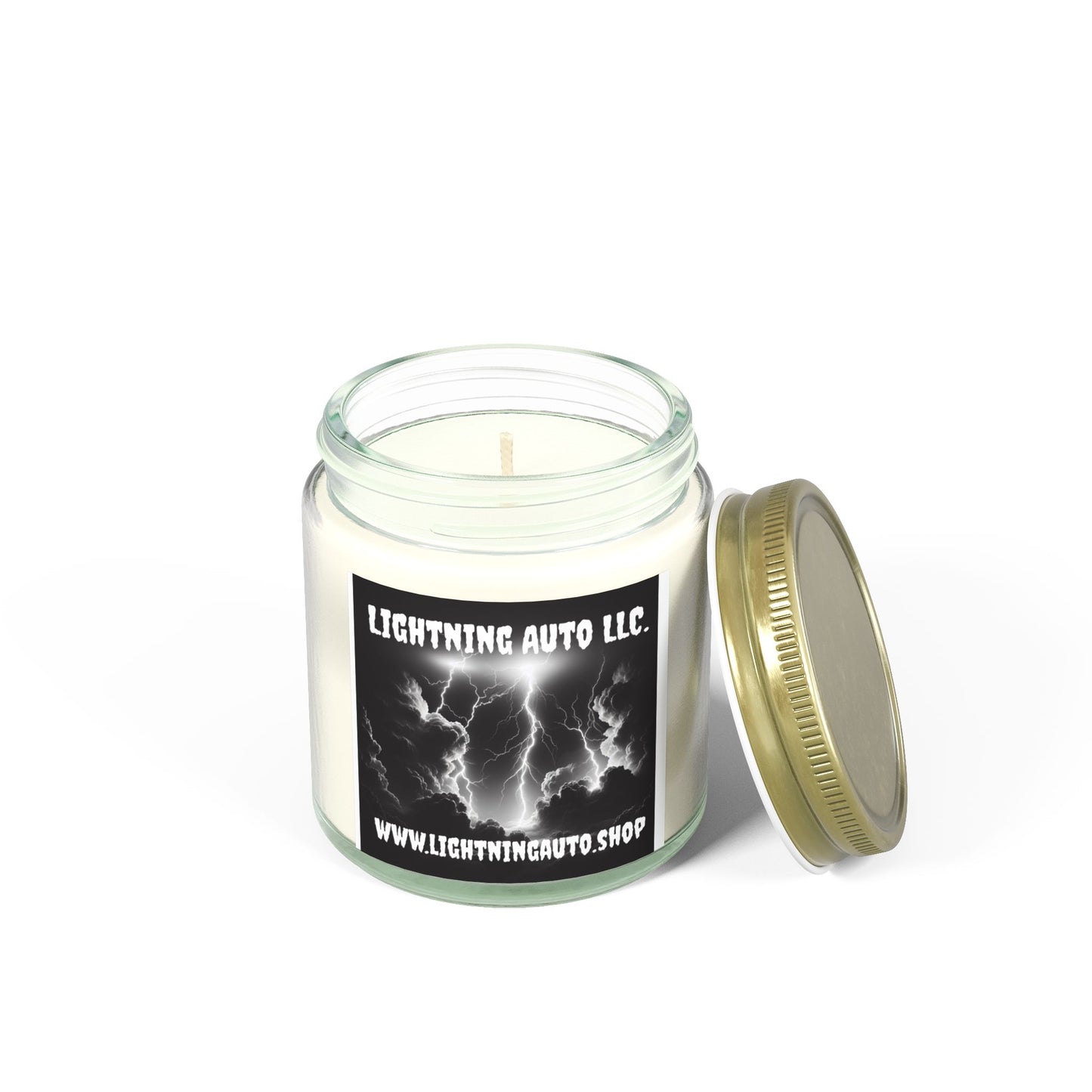 Scented Candles, Coconut Apricot Wax (4oz, 9oz) Lightning Auto