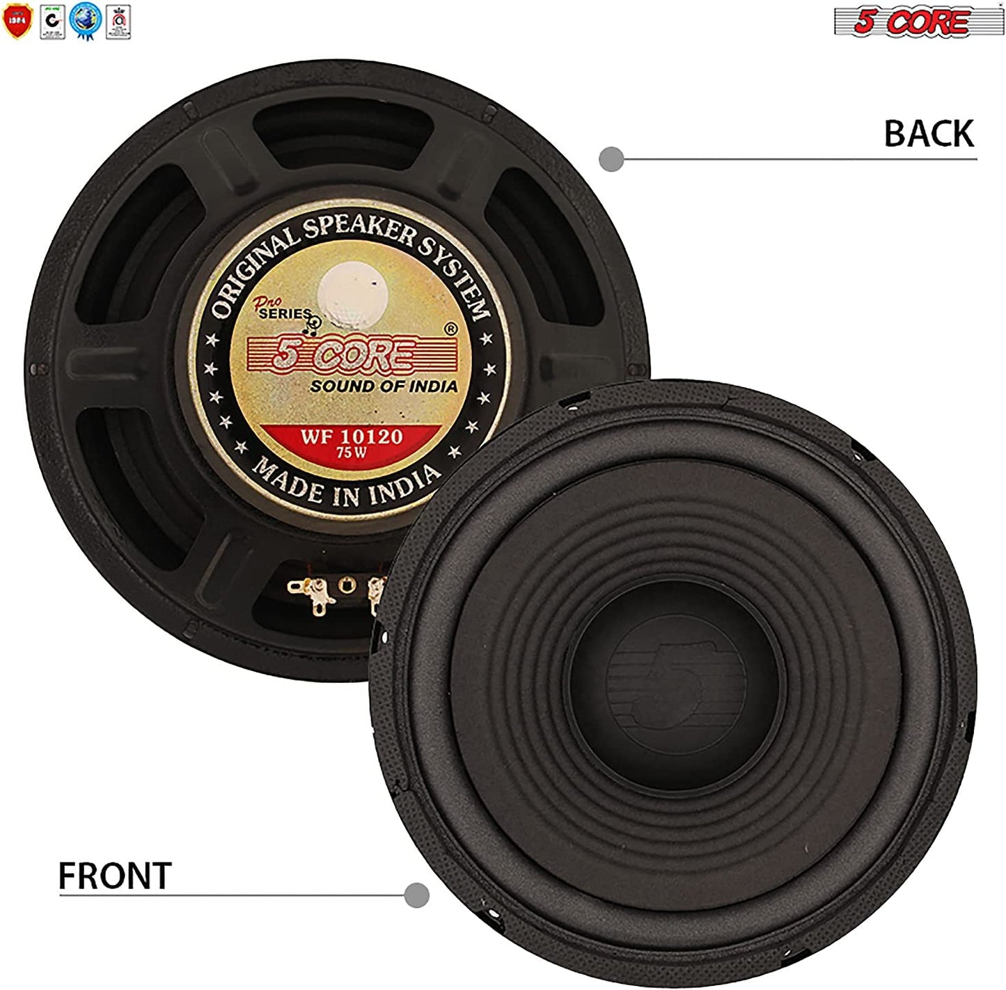 5Core 10 Inch Subwoofer Car Audio Subwoofers 750W Peak 8 Ohm