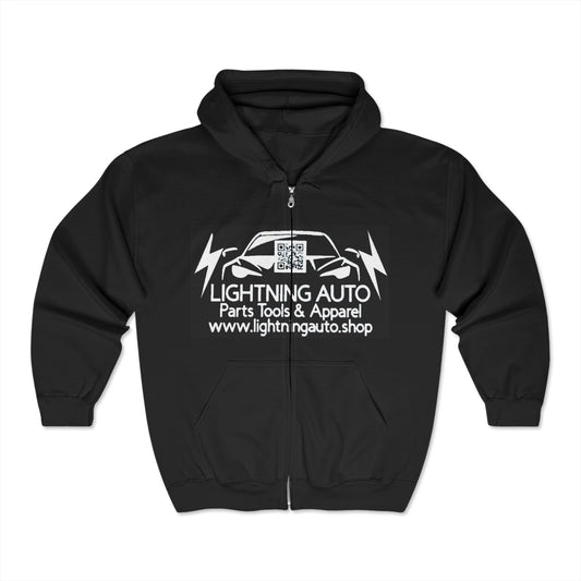 Unisex Heavy Blend™ Full Zip Hooded Sweatshirt Lightning Auto