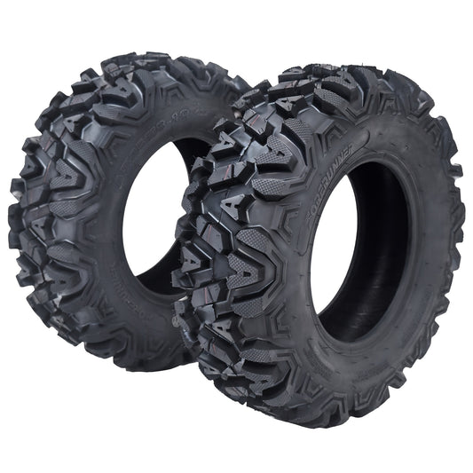 Set Of 2 ATV/UTV All-Terrain Off-Road Tires 27x8-12, 6PR