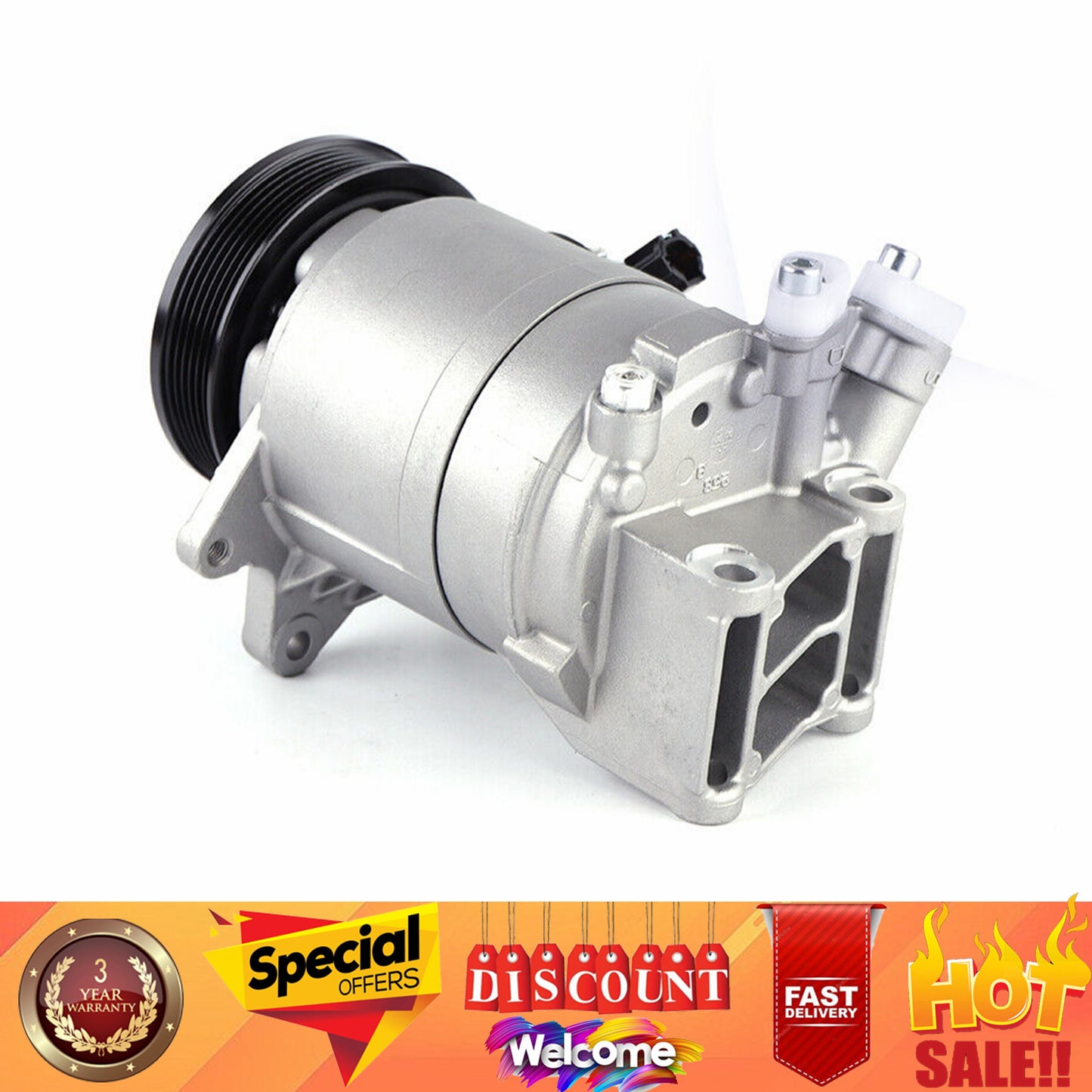 1pc CNCEST AC Air Compressor CO 10863JC, Metal Construction, Compatible with Nissan Murano 2003-2006, 2007, Quest 2004-2009, High-Quality Replacement Part