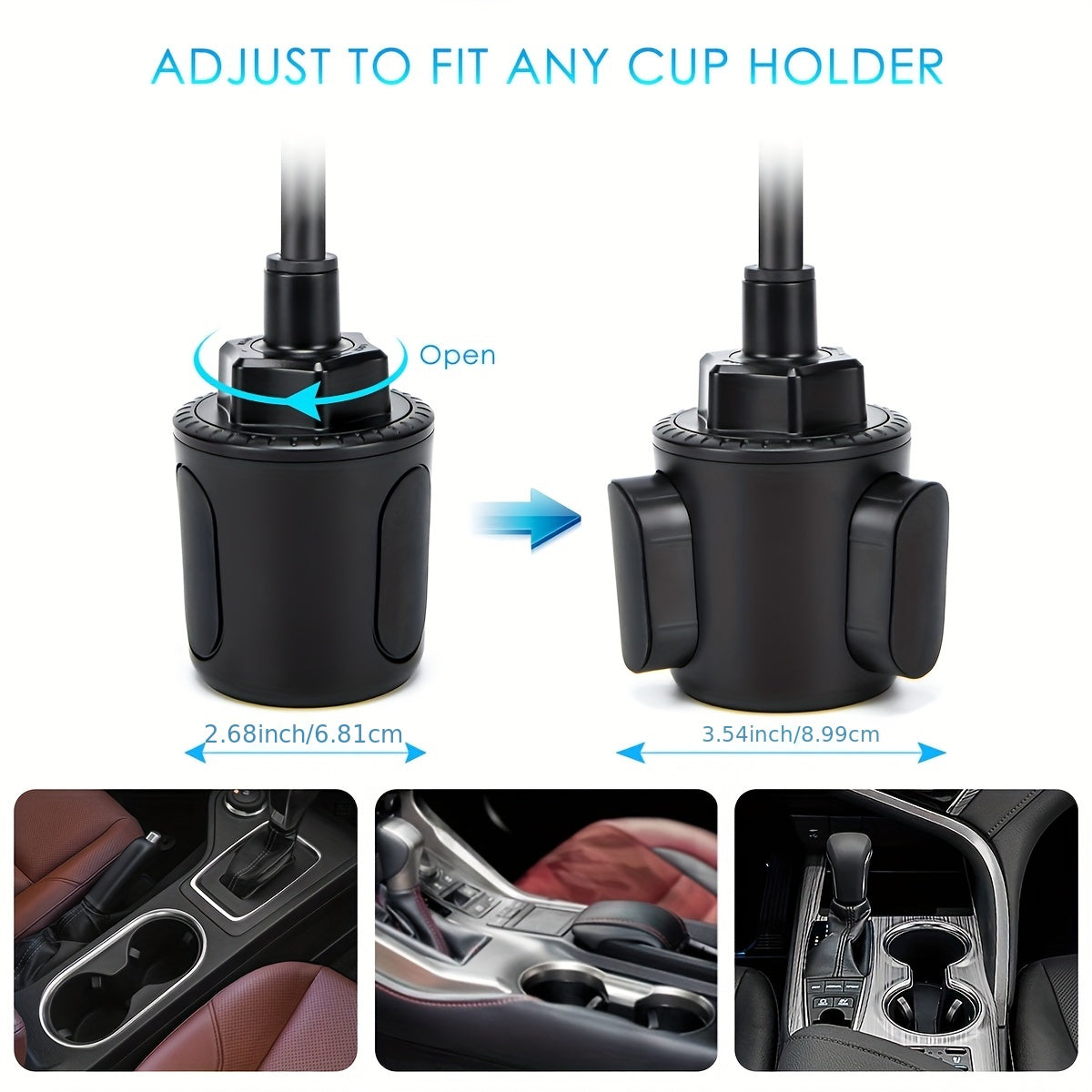 360-degree Adjustable Mobile Phone Holder, Black, Compatible with Various Mobile Phone Models, Suitable for Thanksgiving, Christmas and New Year Gifts