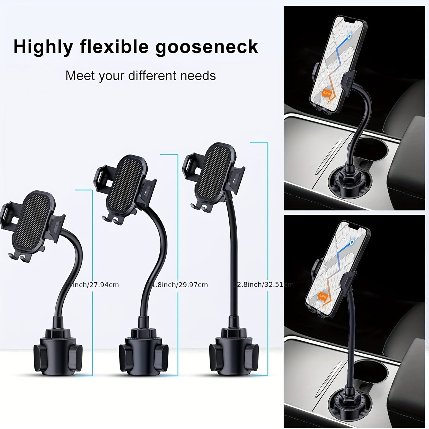 360-degree Adjustable Mobile Phone Holder, Black, Compatible with Various Mobile Phone Models, Suitable for Thanksgiving, Christmas and New Year Gifts