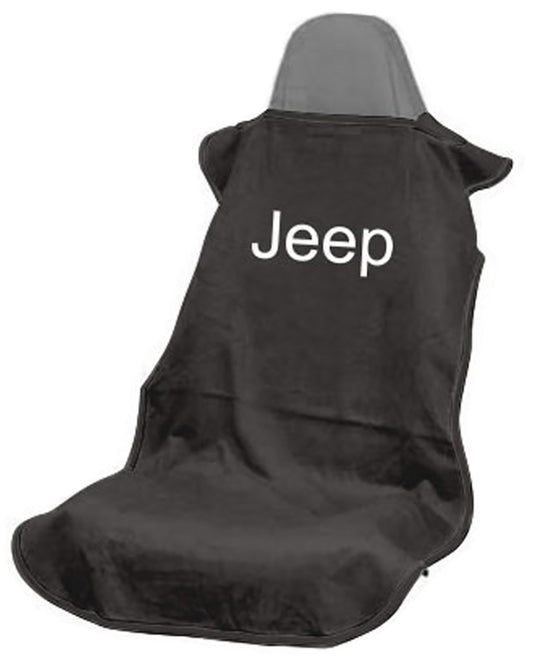 Seat Armour SA100JEPB Jeep Letters Black Seat Cover