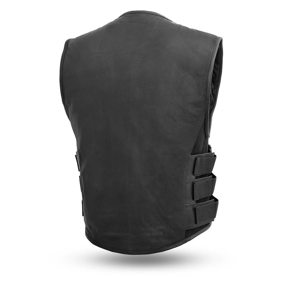 Wheels - Swat Style Motorcycle Leather Vest