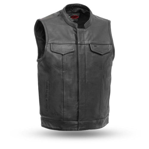 Sharp Shooter - Men's Motorcycle Leather Vest