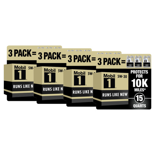 (4 Pack)  Advanced Full Synthetic Motor Oil 5W-30, 5 Quart (Pack of 3)