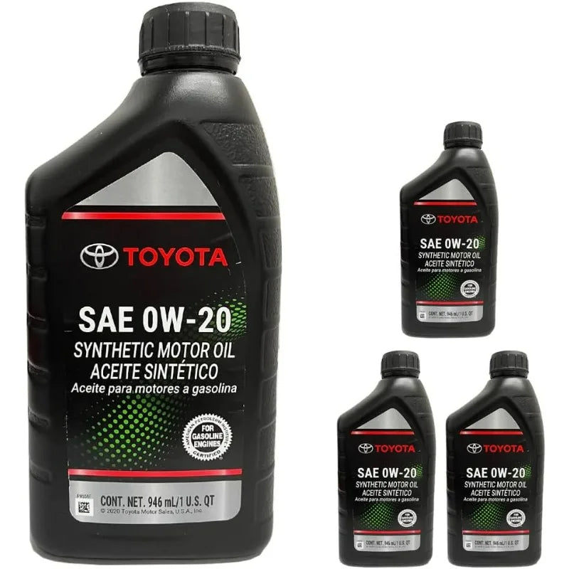 TOYOTA Genuine OEM 00279-0WQTE-01 Oil (4 QUARTS)