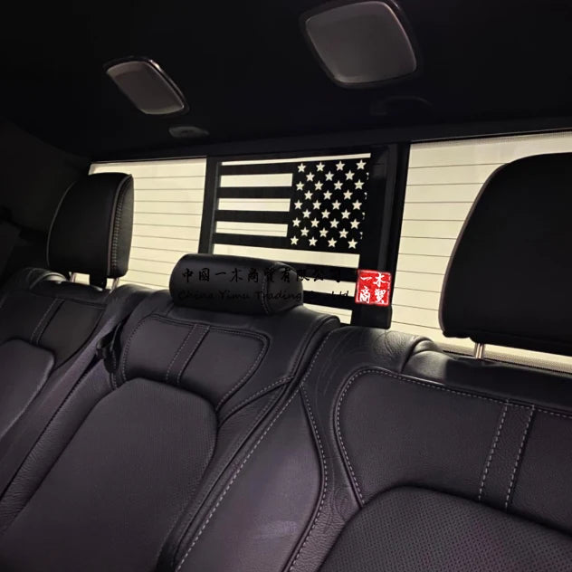 2009 - 2021 Back Middle Window American Flag Decal Sticker Matt Black for Dodge  Pickup Ram 3500 Ram 2500 Ram 1500