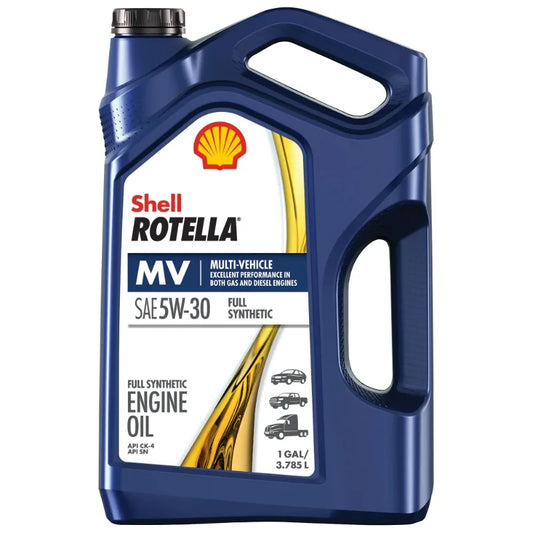 Shell Rotella T6 Multi-Vehicle Full Synthetic 5W-30 Diesel Engine Oil, 1 Gallon