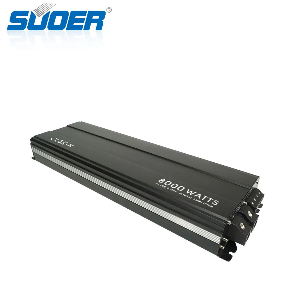 Suoer CL-5K car audio amplifier frequency 10HZ-220HZ class d 8000w car amplifier