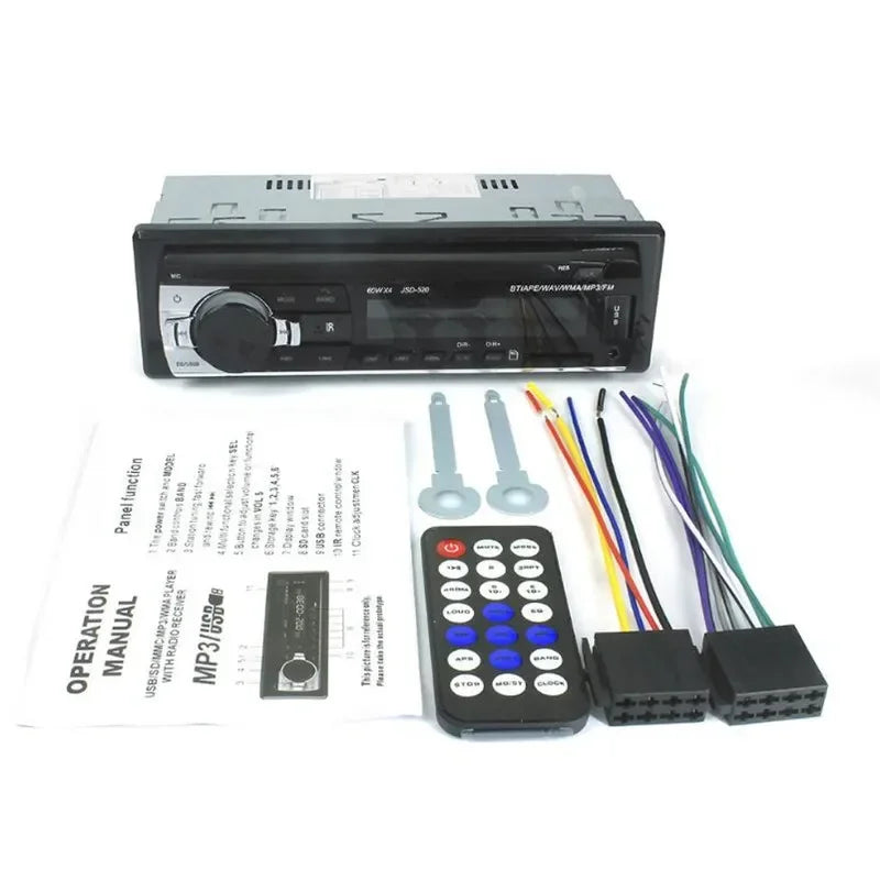 12/24V Car MP3 Player 60W*4 Bluetooth Audio Radio Multimedia Auto Raido Player in Dash Support USB TF FM AUX