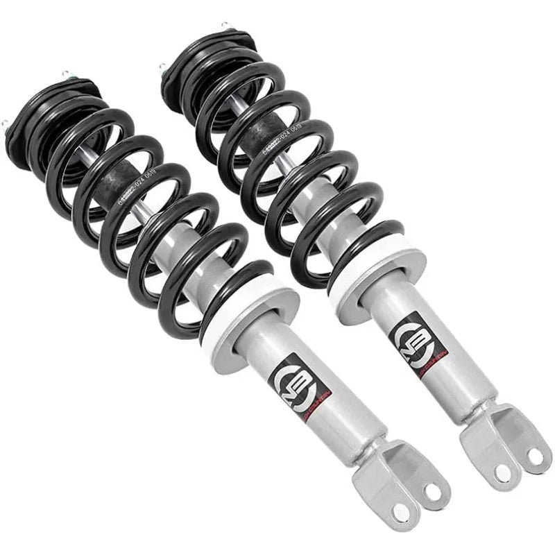 2" N3 Loaded Struts (fits) 2012-2018 Ram Truck 1500 4WD Lifted Coil Spring Struts 500028 & 0-2.5" N3 Rear Shock Absorbers for 20