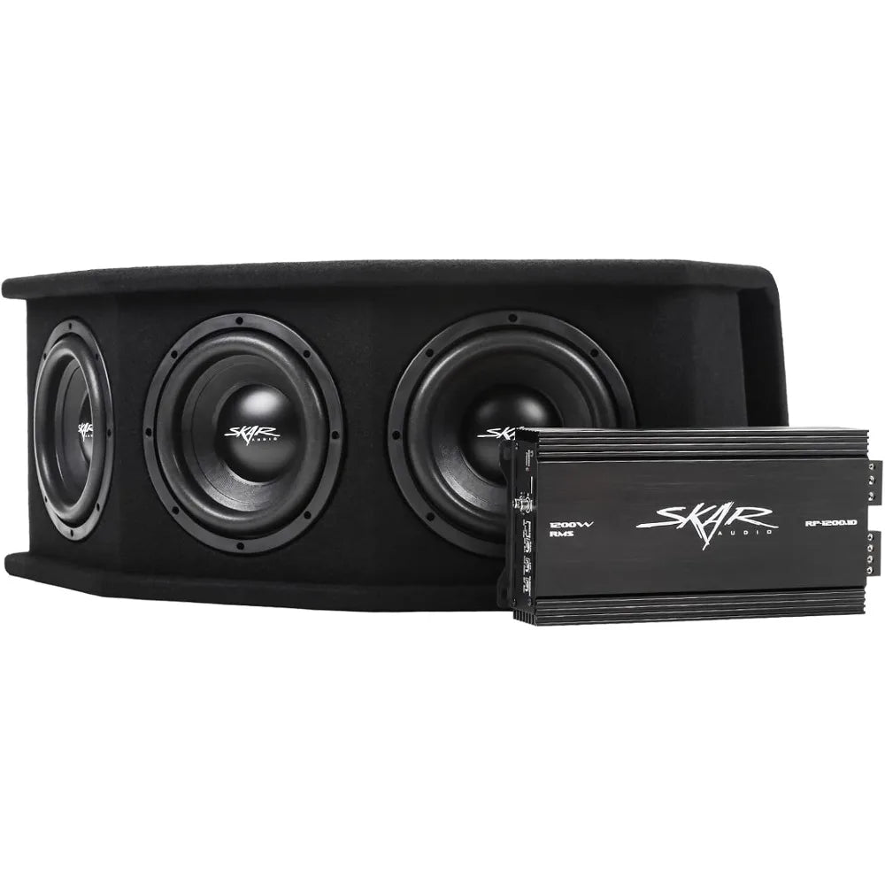 Triple 8" Complete 2,100 Watt SDR Series Subwoofer Bass Package - Includes Loaded Enclosure with Amplifier