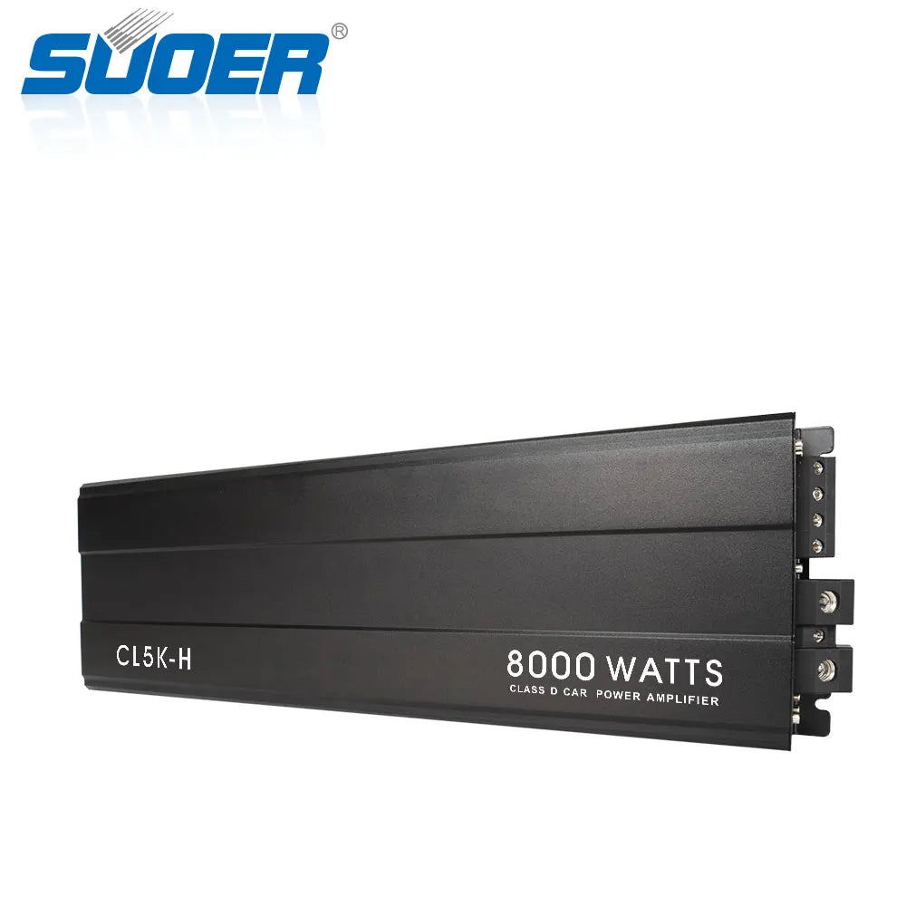 Suoer CL-5K car audio amplifier frequency 10HZ-220HZ class d 8000w car amplifier