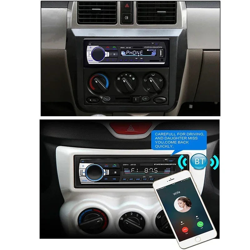 12/24V Car MP3 Player 60W*4 Bluetooth Audio Radio Multimedia Auto Raido Player in Dash Support USB TF FM AUX