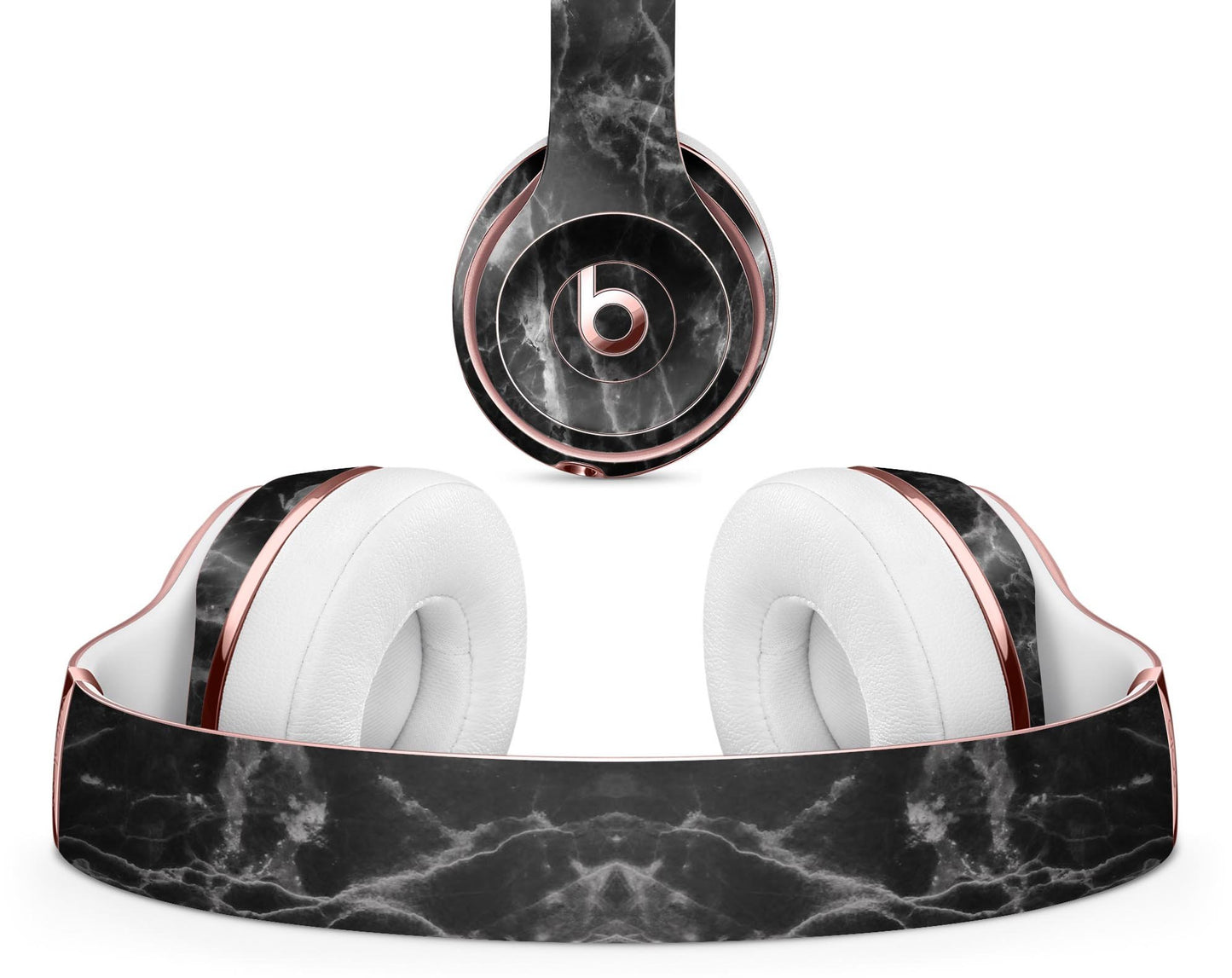 Smooth Black Marble - Full Body Skin Decal Wrap Kit for Beats by Dre