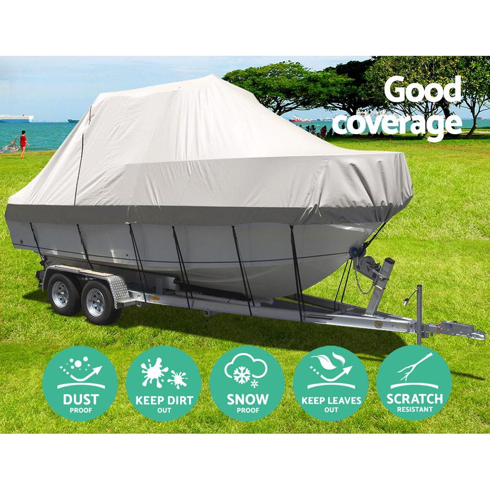 Seamanship 25-27ft Boat Cover Trailerable Jumbo 600D Marine Heavy Duty