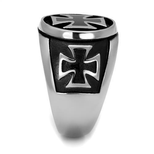 TK2226 - High polished (no plating) Stainless Steel Ring with Epoxy