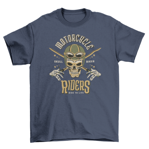 Skull biker t-shirt