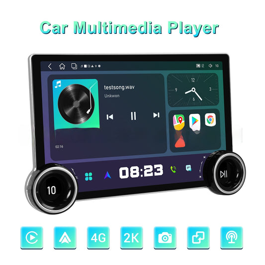 118-inch Double Knob Player 4 64 Android Large Screen Navigation With Wireless Carplay Reversing Image