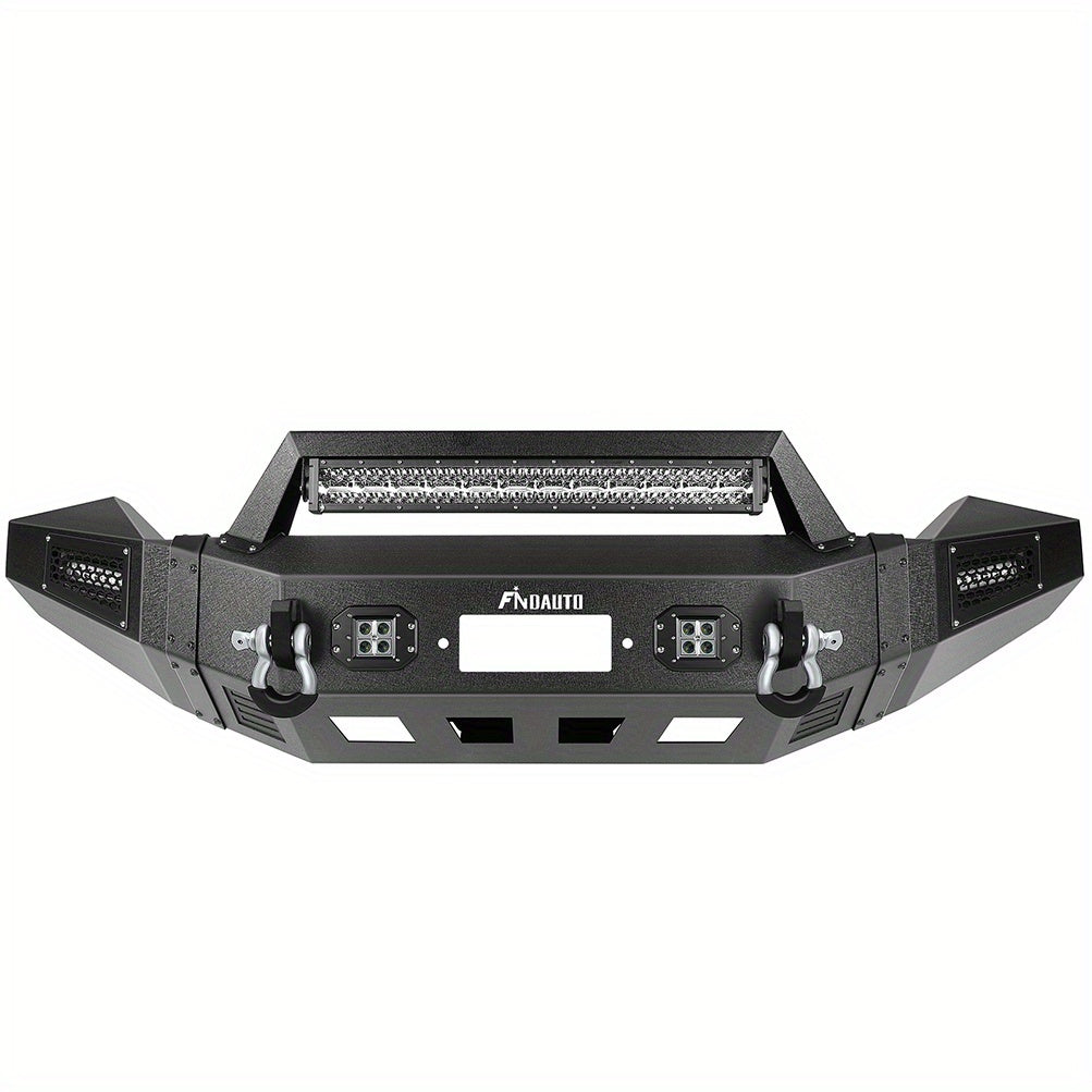 Super Duty Textured Off-road Steel off-road Front Bumper For Dodge for Ram 1500 2013-2018 with Winch Plate & Fog Lights