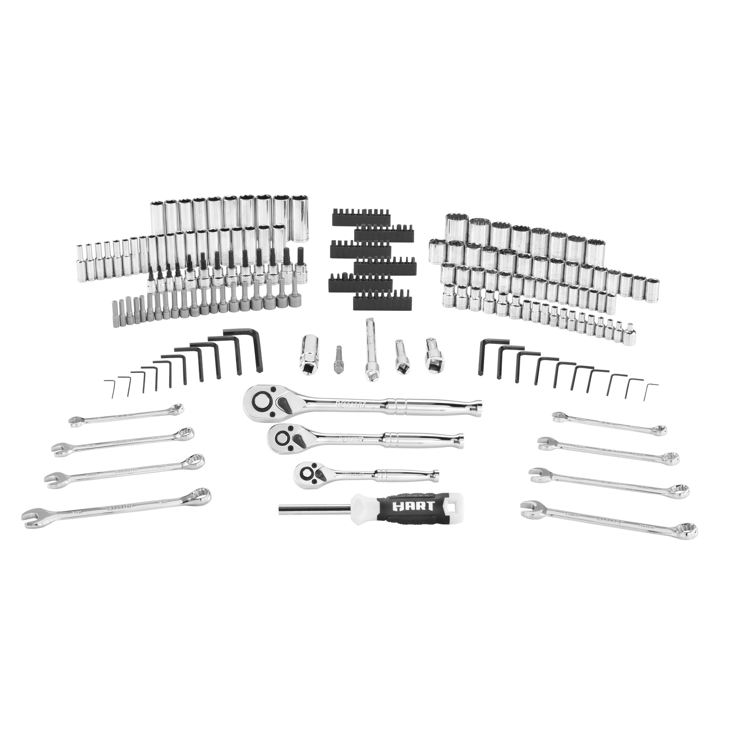 215-Piece Mechanics Tool Set, Multiple Drive, Chrome Finish