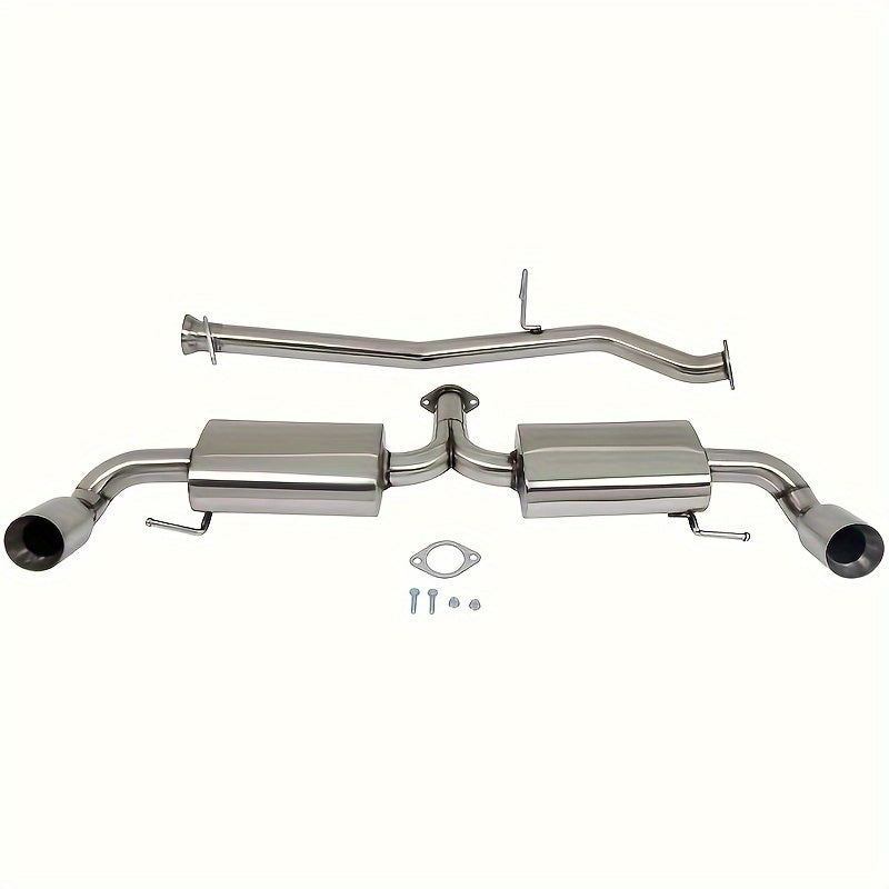 1940 Catback Exhaust System For 06-07 Honda Accord 04-11 Mazda RX-8 1.3L Dual 3.5Tip Muffler