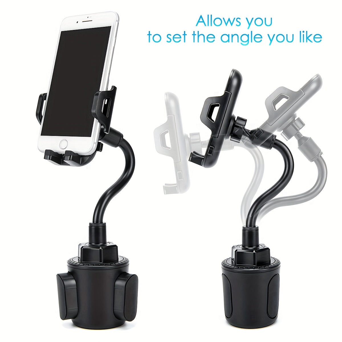 360-degree Adjustable Mobile Phone Holder, Black, Compatible with Various Mobile Phone Models, Suitable for Thanksgiving, Christmas and New Year Gifts