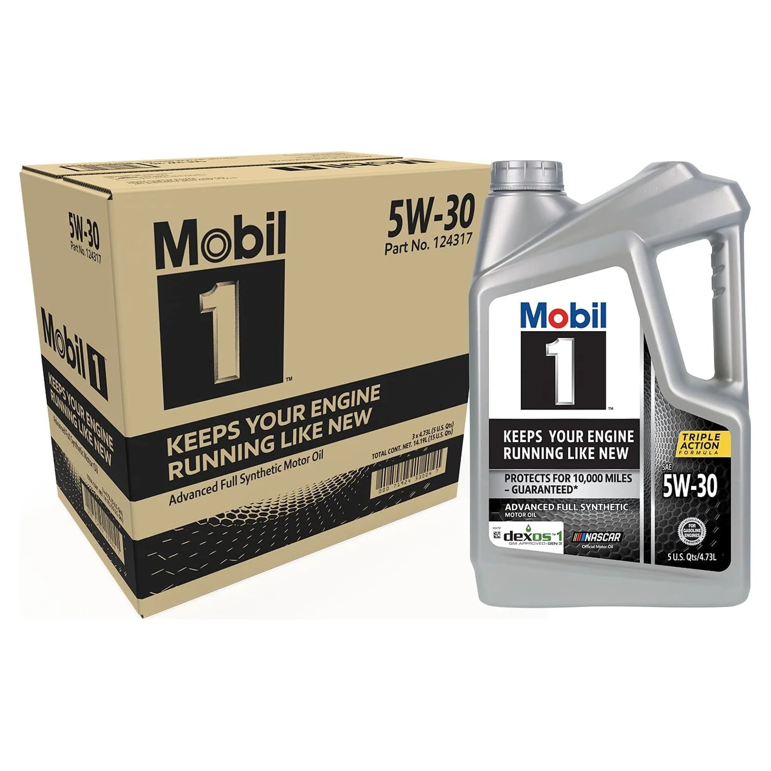 (4 Pack)  Advanced Full Synthetic Motor Oil 5W-30, 5 Quart (Pack of 3)