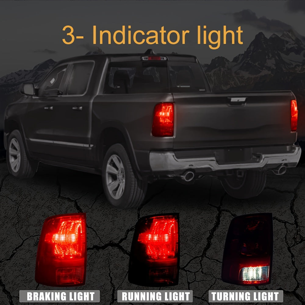 Work Light Assembly For Dodge Ram 1500 2500 3500 2009-2018 Driver & Passenger Side Red Indicator Lights (Bulbs Not Include)