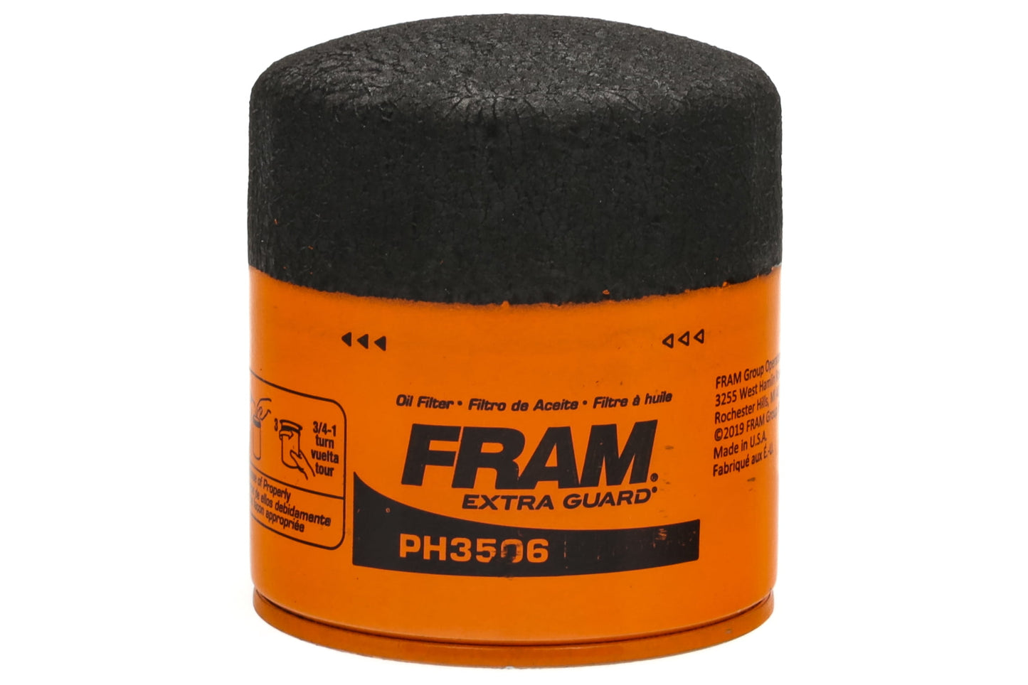 Extra Guard Oil Filter, PH3506, 10K Miles, Replacement Oil Filter Fits Select Vehicles